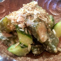 neco♡'s cooksnap of when they made オクラときゅうりの梅和え✿.