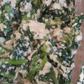 sorakokoro's cooksnap of when they made 春菊の白和え～隠し味は味噌～.