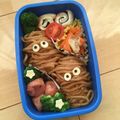 minch＊＊'s cooksnap of when they made ハロウィン弁当にも♥ミイラパスタ.