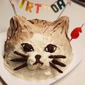 新妻あや's cooksnap of when they made ふんわり可愛いにゃんこのケーキ.