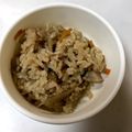 miixkid's cooksnap of when they made 鶏ごぼう炊き込みごはん.