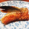 みい５２１２'s cooksnap of when they made 鮭の皮のパリパリ焼き.