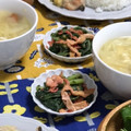 hikaru514's cooksnap of when they made 大根の葉と油揚げ炒め❀桜えび風味.