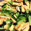 ★☆あきまり☆★'s cooksnap of when they made ズボラおかず 小松菜と油揚げの炒め物.