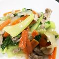 クックD5K7LD☆'s cooksnap of when they made チンゲン菜と豚肉の中華炒め.