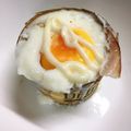 たぬとん's cooksnap of when they made ハムと卵レンジで簡単!紙コップおかず.