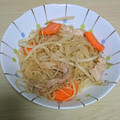 ジョイス☆'s cooksnap of when they made 節約＊豚肉ともやしと春雨の味噌炒め.