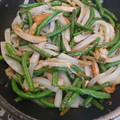 パース・テール's cooksnap of when they made 突きこんにゃくといんげんのザーサイ炒め.