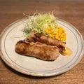 yuki♡70's cooksnap of when they made ちくわの豚バラ巻きinキムチチーズ♫.