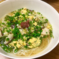 Morinoaya's cooksnap of when they made 梅干しのせて♪さっぱりかき玉にゅうめん.