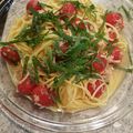 IRUZE's cooksnap of when they made トマト×しらす×大葉の和風パスタ☆.