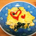＊hika＊'s cooksnap of when they made ほうれん草のバター炒めinチーズオムレツ.