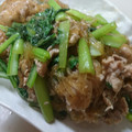 すずぱく's cooksnap of when they made 小松菜と豚肉炒め☆.