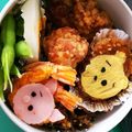 ☆ママー⭐'s cooksnap of when they made ツムツム プーさん⭐簡単キャラ弁⭐.