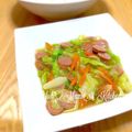 YUH♡ママ's cooksnap of when they made 簡単丼シリーズ！レタスとウインナー洋風丼.