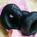 あぎなlife's cooksnap of when they made 竹炭パウダーで作れるもっちり♪黒ベーグル.