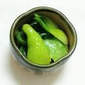 ｅｋ４'s cooksnap of when they made チンゲンサイのオイスターマヨ和え.