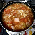 mama☆aoi's cooksnap of when they made 大豆とソーセージのケチャップスープ♪.