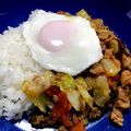 まゆぽん707's cooksnap of when they made 豚キャベツのコチュジャン炒め丼.