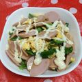 ♪快適一人暮らし♪'s cooksnap of when they made 魚肉ソーセージのありあわせ照りマヨ丼.