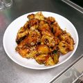 まりぺん's cooksnap of when they made レンコンとかぼちゃの甘酢炒め.