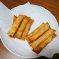 yoppie＊'s cooksnap of when they made プリえびチーズ春巻き.