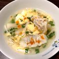 meg;'s cooksnap of when they made 超簡単！ごま油香る餃子スープ.