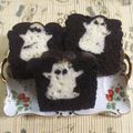 ゆづにゃん22's cooksnap of when they made ハロウィンに！オバケのパウンドケーキ♪.