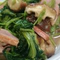 なちげ☆'s cooksnap of when they made ベーコン⋆ほうれん草⋆しいたけ♨和風炒め.