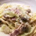 y_uu's cooksnap of when they made 春キャベツとあさりのチャウダー風パスタ♪.