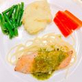 ☆パッセりん☆'s cooksnap of when they made サーモンのムニエルバジルソース☆.