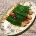 yesmama's cooksnap of when they made 簡単☆餅入り焼竹輪の大葉巻き胡麻醤油かけ.