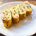 雛鳥と親鳥's cooksnap of when they made ✿お弁当に＊黒ゴマ塩の玉子焼き✿.
