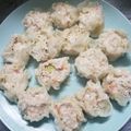 クッキングホチョ's cooksnap of when they made 鶏胸肉でふわふわ☆蒸し焼きシュウマイ.