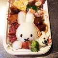 みさみさたま's cooksnap of when they made ミッフィーちゃんの簡単キャラ弁.