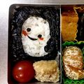 クックノム's cooksnap of when they made 簡単♪ハロウィンのキャラ弁☆のり弁で～★.
