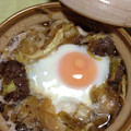 ぽぽきゅ's cooksnap of when they made 煮込みすき焼き風鍋焼きうどん.