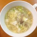 ゆすひと's cooksnap of when they made かぶと崩し豆腐のふわふわかき玉スープ.