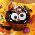 栄養士ゆん's cooksnap of when they made 簡単ハロウィン★目玉のチョコカップケーキ.
