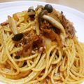 ハロゲン's cooksnap of when they made 缶詰スモークオイスターとトマトのパスタ.