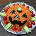 chika_co's cooksnap of when they made ハロウィンのカンタンケーキすし.