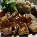 kakipirin's cooksnap of when they made ポークソテー バルサミコソース.