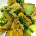 marixxxm's cooksnap of when they made チンゲン菜と南瓜と豚肉のオイスター炒め☆.