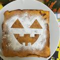 YOUKAYOUKO's cooksnap of when they made ハロウィンに♡簡単パンプキンチーズケーキ.