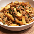hacchi1112's cooksnap of when they made 厚揚げ豚肉キノコの旨辛味噌炒め.