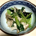やんやんマン's cooksnap of when they made 白だしで簡単☆小松菜ときのこのわかめ和え.