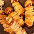 mikey13's cooksnap of when they made ミイラのソーセージ♪　ハロウィンに♪　.