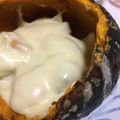 椋かぁちゃん's cooksnap of when they made 坊っちゃんかぼちゃの♥まるごとグラタン.