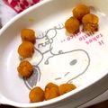 こったんmama's cooksnap of when they made かぼちゃのハロウィン茶巾(離乳食 後期).