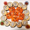 ฅhikkaฅ's cooksnap of when they made ハロウィン＊おばけちゃん海苔巻き.